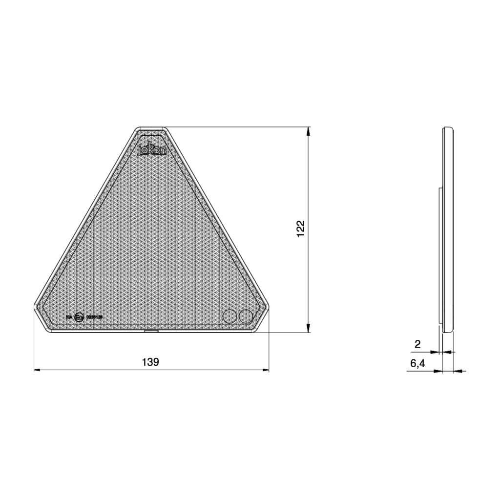 Triangular Reflector Dr Locking Pin Jokon